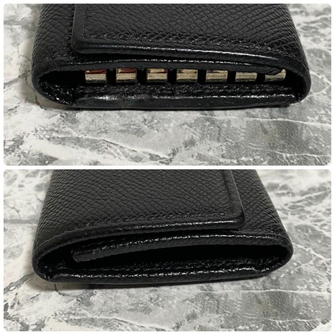 BVLGARI ブルガリ レザー 黒 キーケース 6連 ビーゼロワン 付属品付き