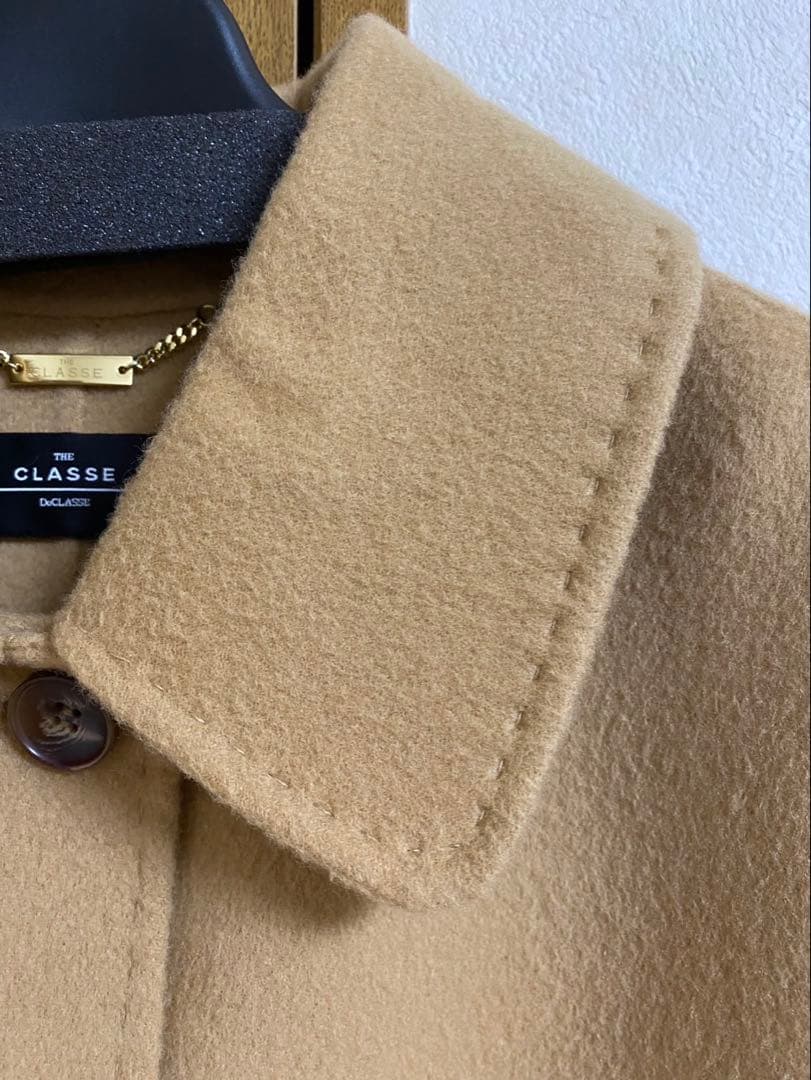 DoCLASSE ピュアウールリバー・ミドルステンコート ベージュ/ 13号