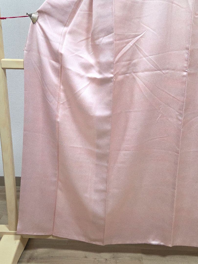 A◆着物くつろぎ 作家物 本郷大田子 虹染め ピンク 袷 正絹 色無地 着物