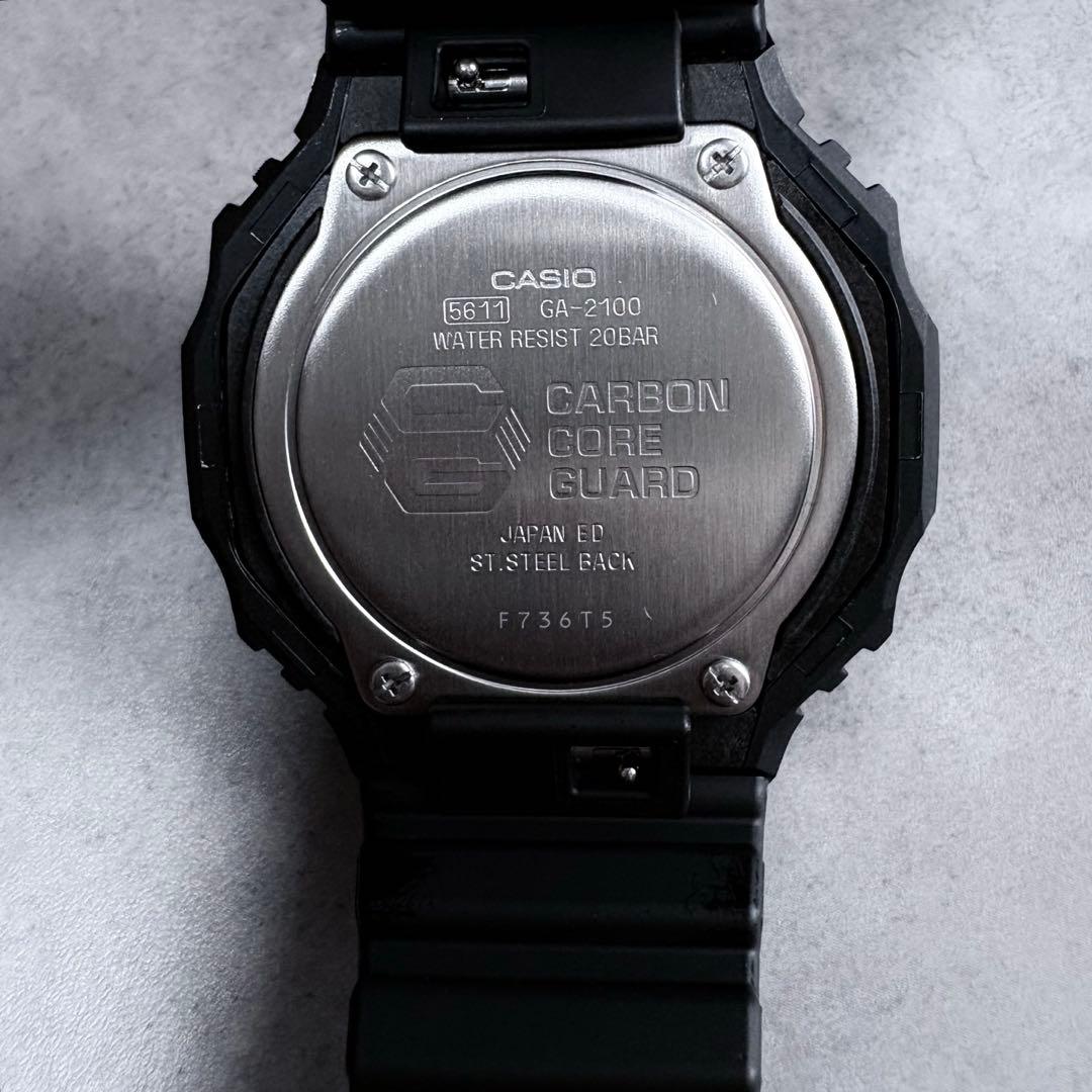 CASIO G-SHOCK GA-2100-1A1JF カシオーク 黒 箱付