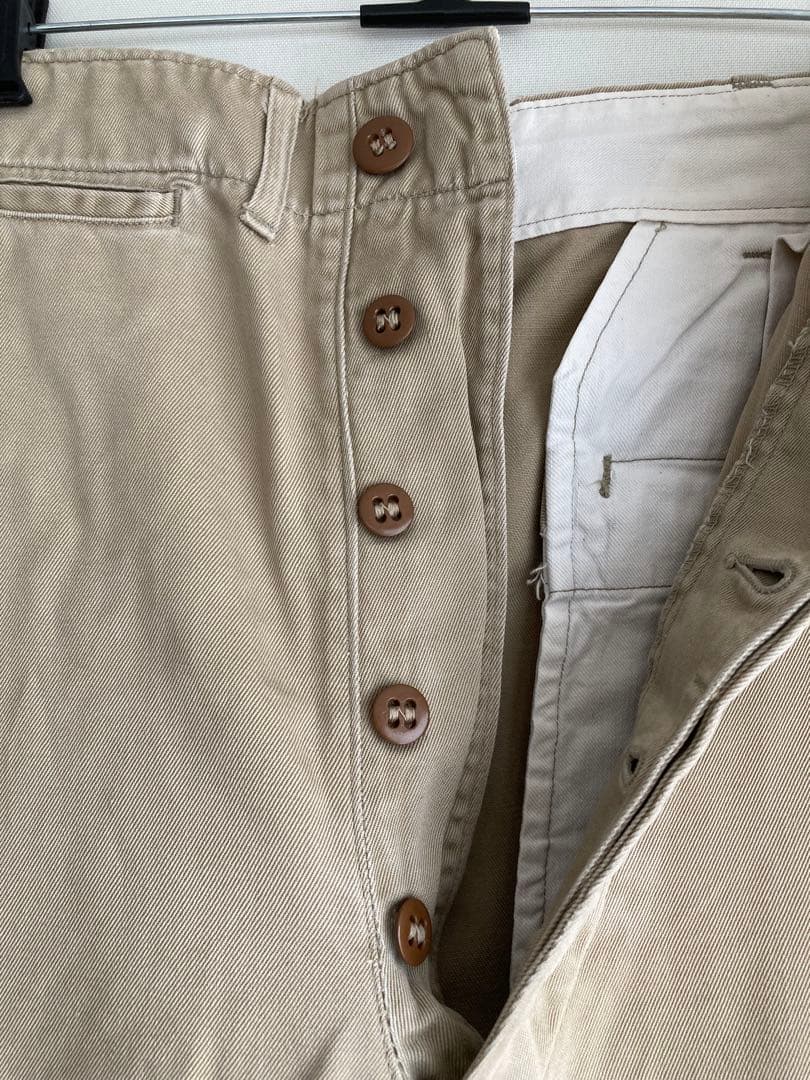 50s M-45　チノパンツ　US ARMY 45カーキ　ビンテージ