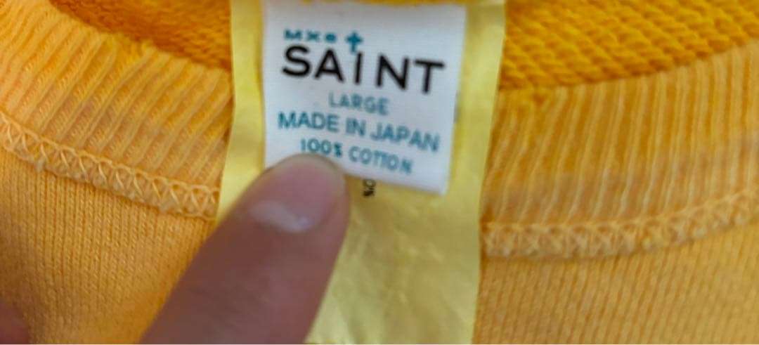 SAINT Mxxxxxxスヌーピー プリント スウェット Lサイズ