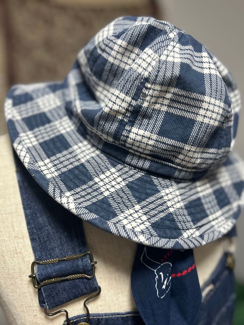 美品　レア　リアルマッコイズ　ジョーマッコイ　ファーマーズハット　チェック