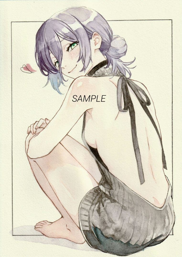 ラ*プ様 チェンソーマン　レゼ　手描きイラスト　ファンアート　B5