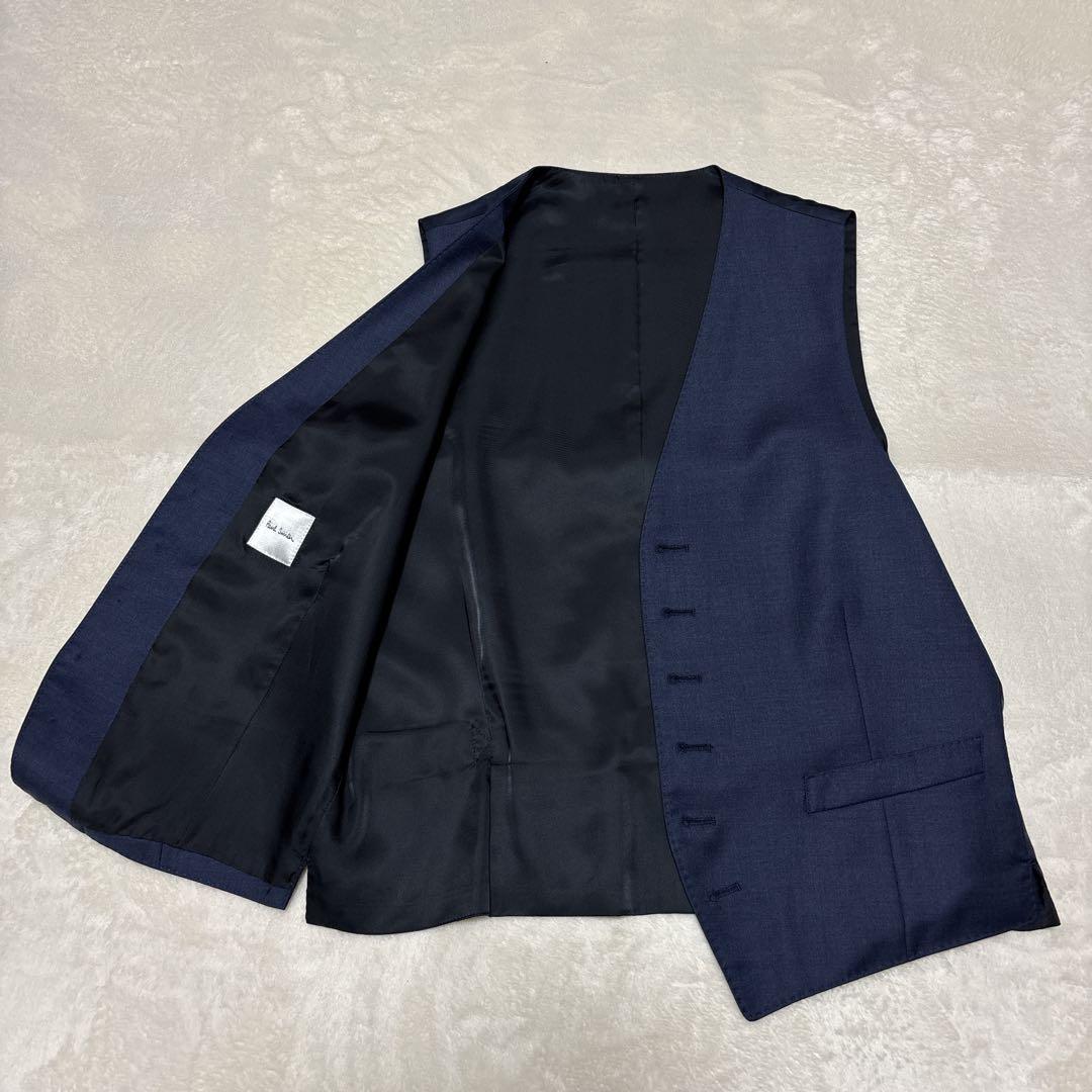 【未使用に近い】　ポールスミス　ベスト　ジレ　ネイビー　無地　現行タグ　L