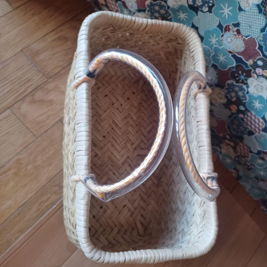 最終値下げ。スズ竹、ハンドメイドかごバック②