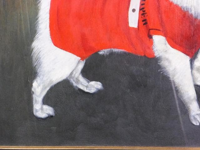 Ichikawa（市川）　直筆サイン『チャコとミニ』油彩 15号 0310O