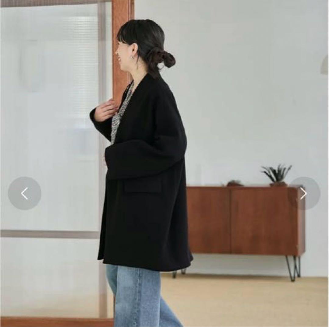 【JOURNAL STANDARD L'ESSAGE 】ブラックウールコート