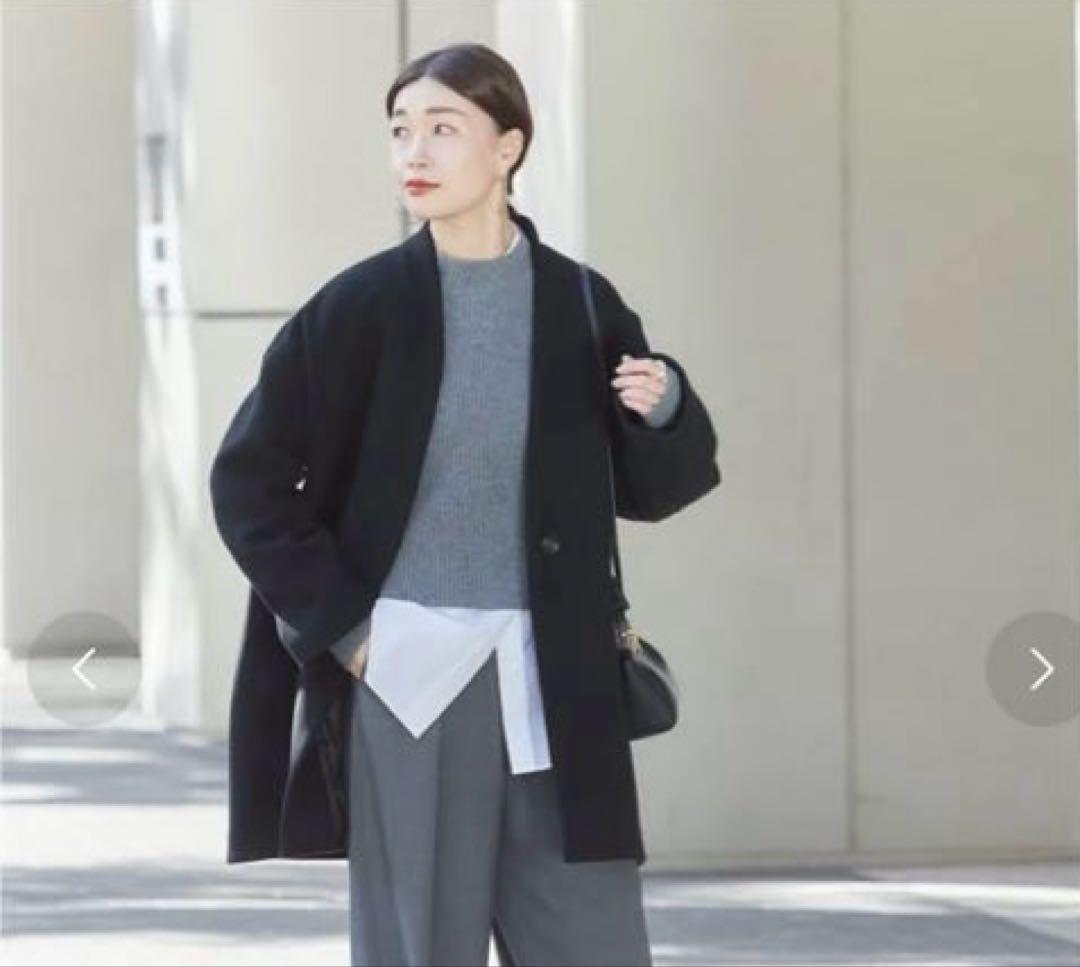 【JOURNAL STANDARD L'ESSAGE 】ブラックウールコート