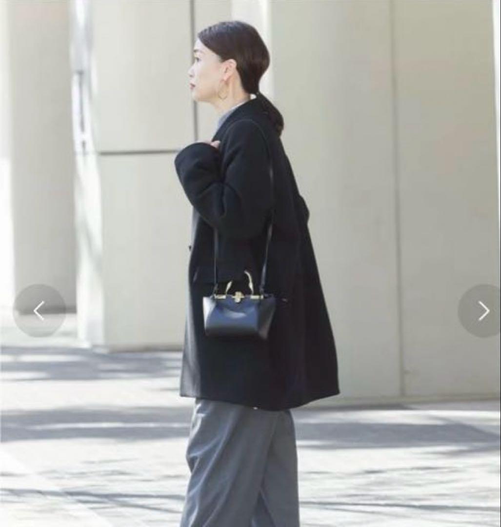 【JOURNAL STANDARD L'ESSAGE 】ブラックウールコート