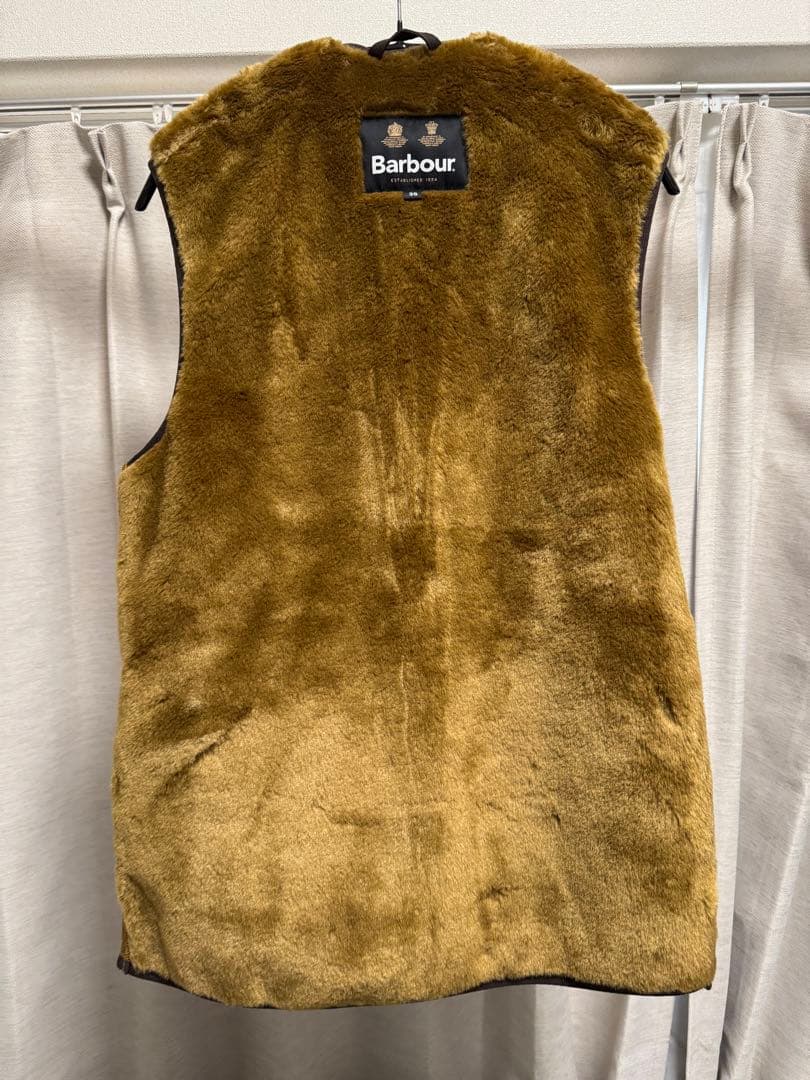 Barbour ファーライナー サイズ36 ブラウン