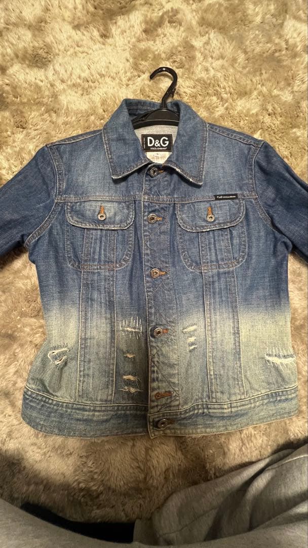 D&G デニムジャケット Sサイズ ダメージ加工