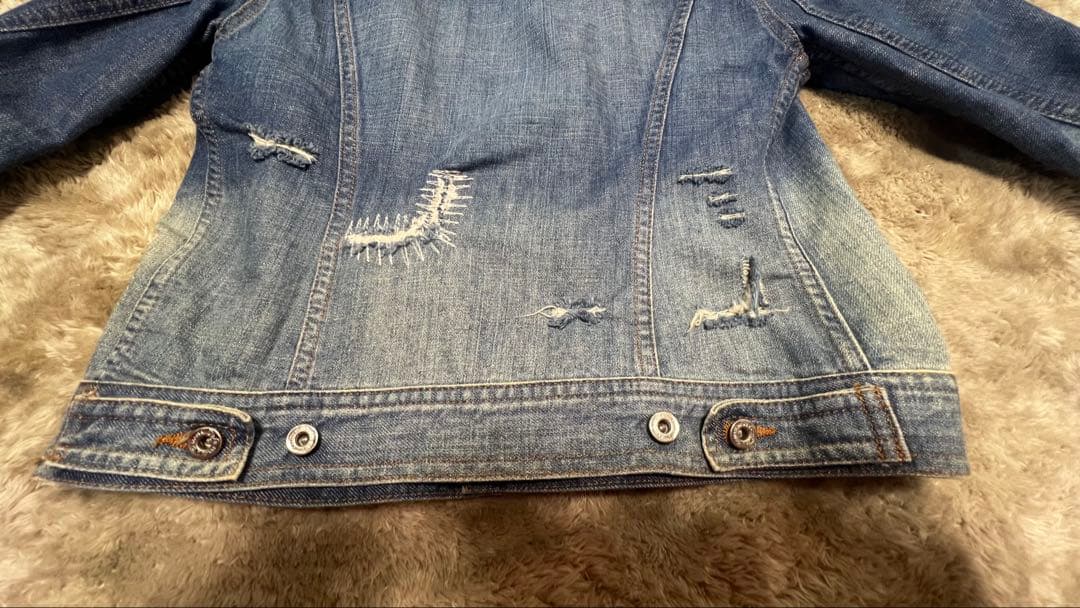 D&G デニムジャケット Sサイズ ダメージ加工