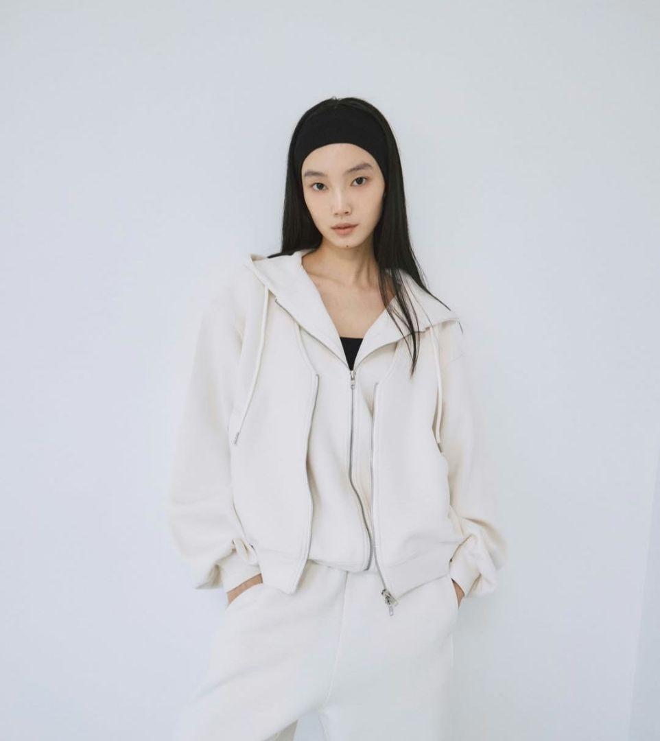 Softポンチレイヤードパーカー