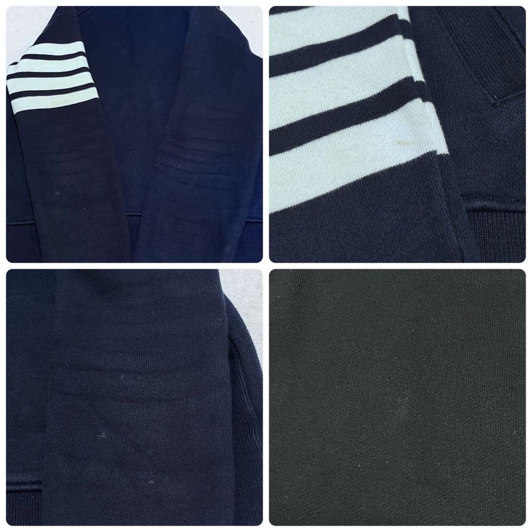 【高級・即完売デザイン】 トムブラウン 4bar トリコロール 正規品 パーカー