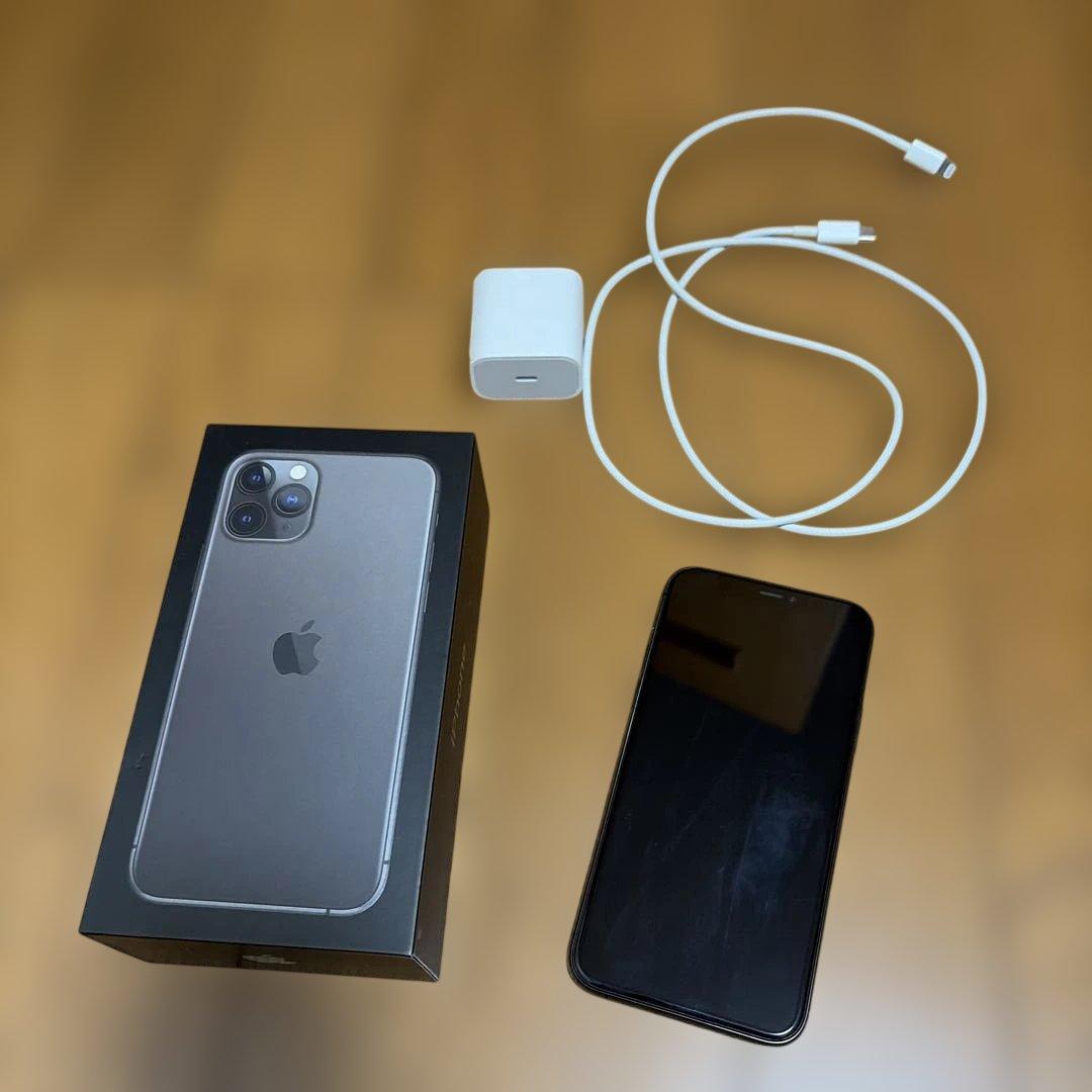 iPhone11pro 256GB スペースグレー　SIMフリー　バッテリー95