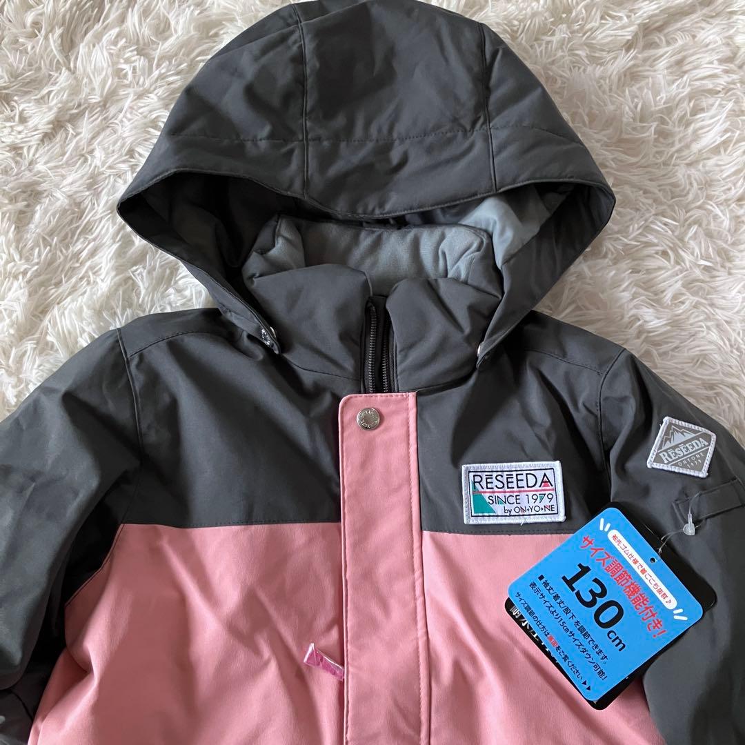 #A1✨新品RESSEDA✨スキー スノボ ウェア 上下 130 女の子 雪遊び