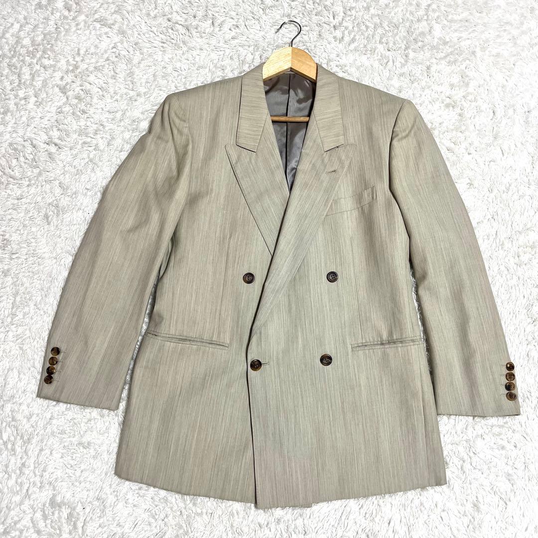 ✨極上品✨Dior ダブルブレスト スーツ カジュアル ビジネス シルク混 M位