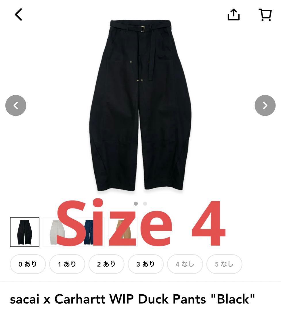 パンツ sacai x Carhartt WIP Duck Pants \