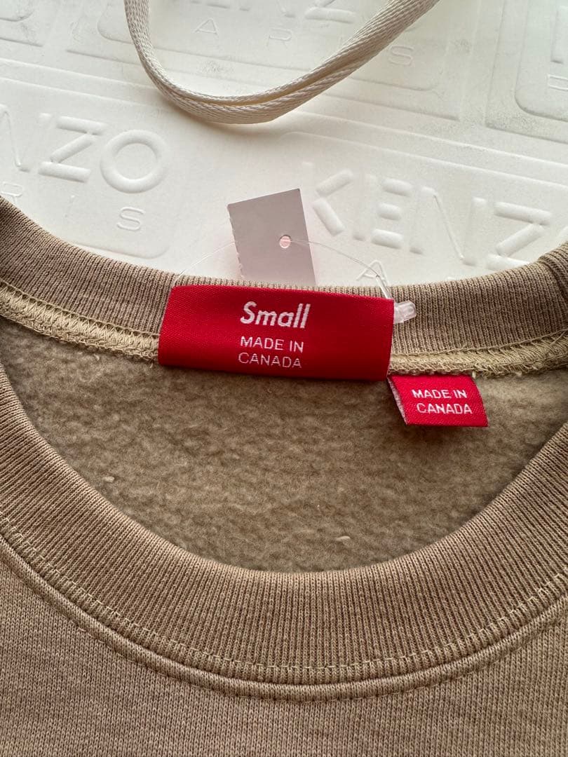 Supreme Small Box Crewneck Tan Sサイズ 25aw
