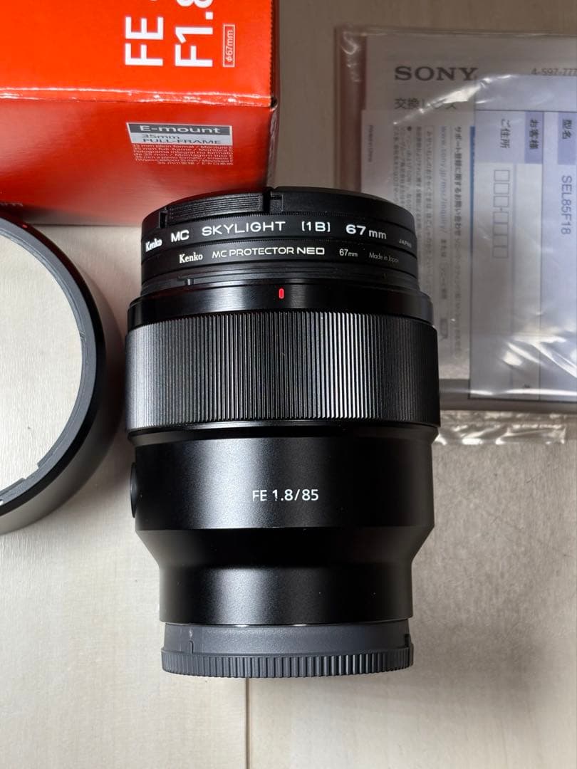 レンズ(単焦点) SONY FE 85mm F1.8 SEL85F18