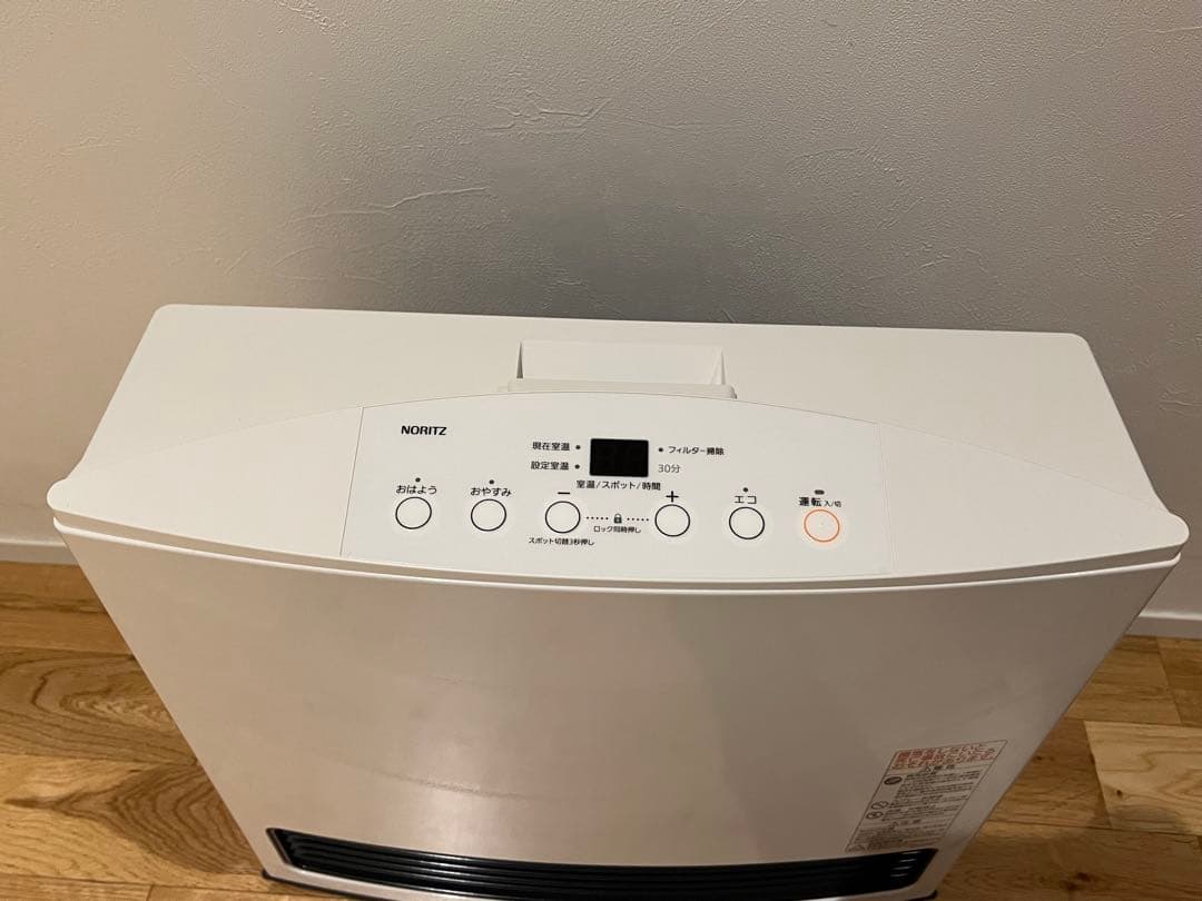 美品！ノーリツファンヒーター GFH-4004S-W5 LPガス用 ガスコード付