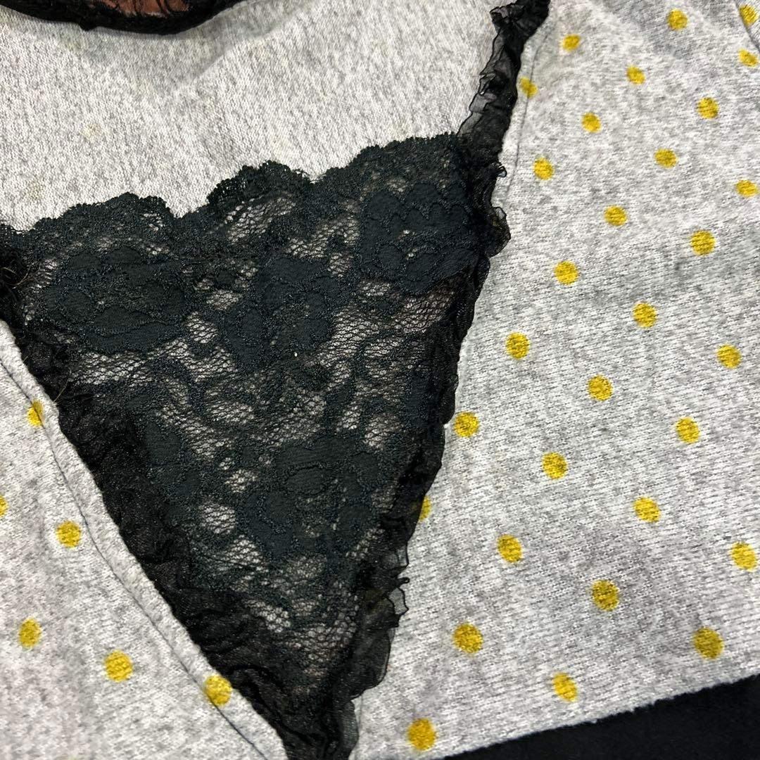 CHANELフラワープリント Vネック ワンピ