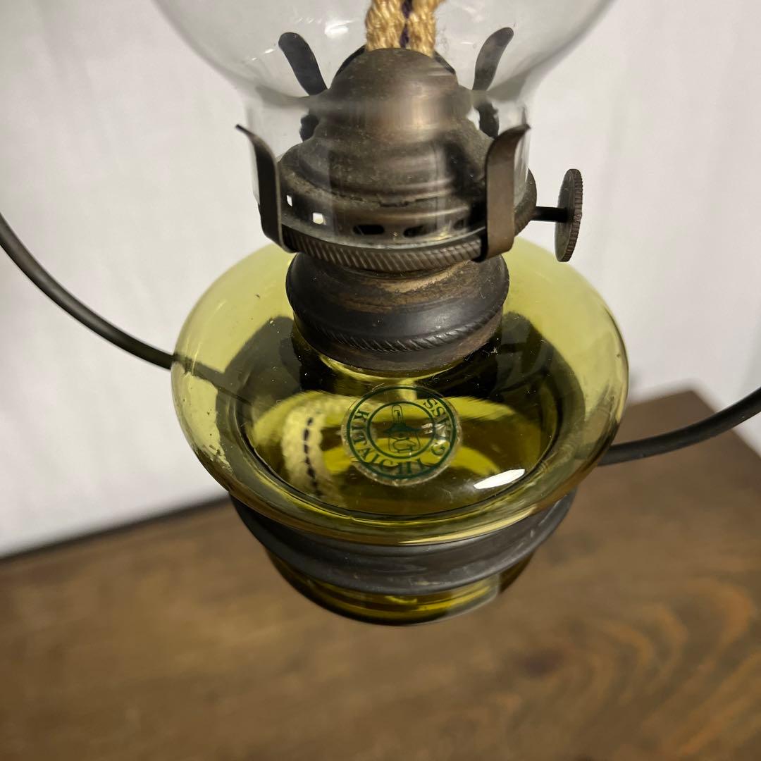 古雑貨◾️北一硝子 縁波ガラスシェード オイルランプ ランタン ライト 照明