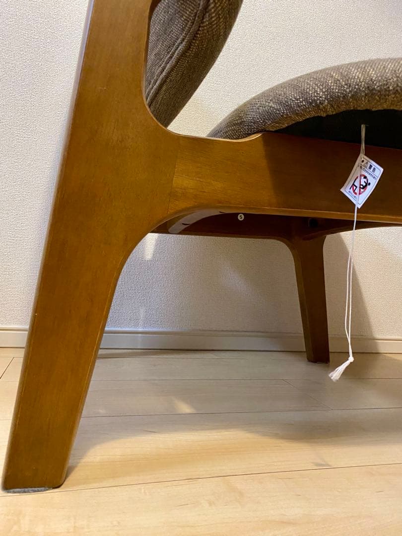 ニトリ　リラックスワイド　リビングダイニング1人用チェア　モカ