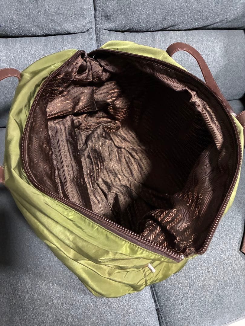 PRADA ボストンバッグ モスグリーン カーキ