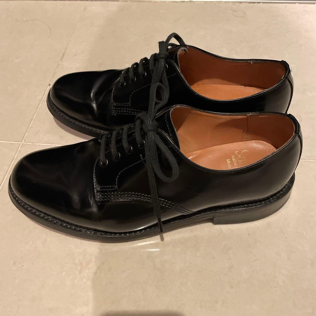 SANDERS プレーントゥ ミリタリーオフィサー UK4 1/2