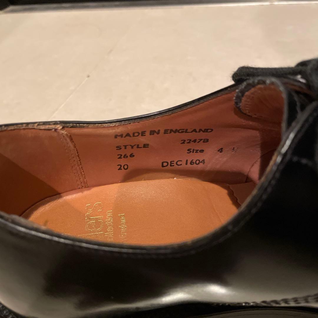 SANDERS プレーントゥ ミリタリーオフィサー UK4 1/2