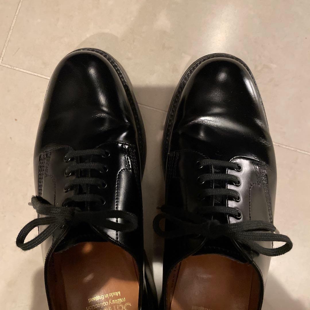 SANDERS プレーントゥ ミリタリーオフィサー UK4 1/2