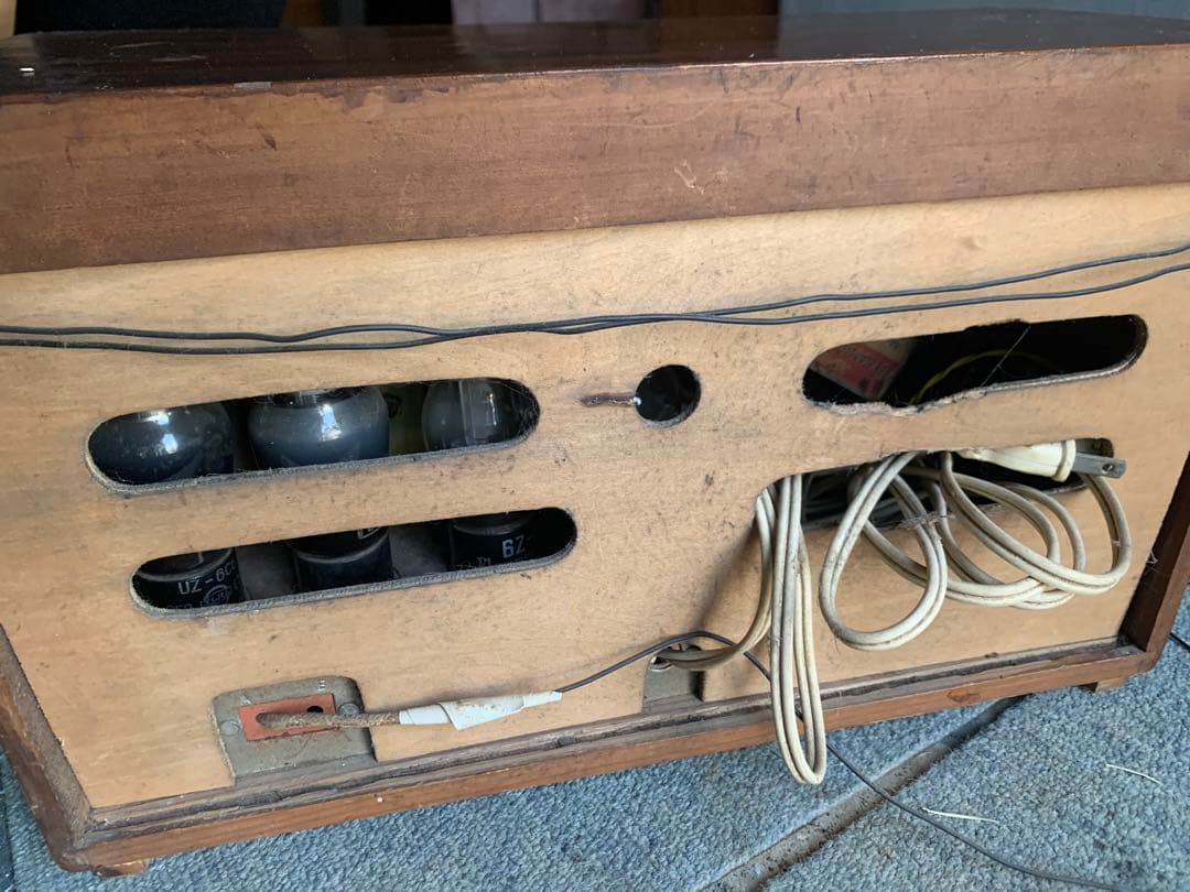 骨董品　真空管ラジオ　大阪無線　昭和アンティーク