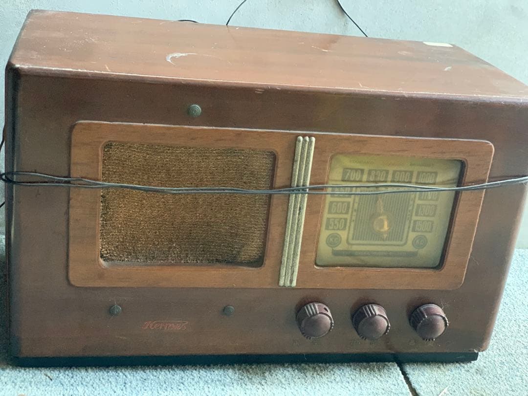 骨董品　真空管ラジオ　大阪無線　昭和アンティーク