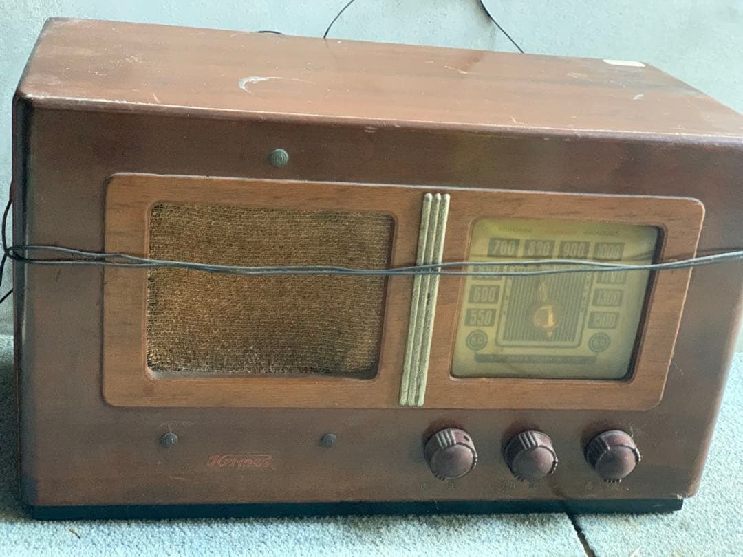 骨董品　真空管ラジオ　大阪無線　昭和アンティーク