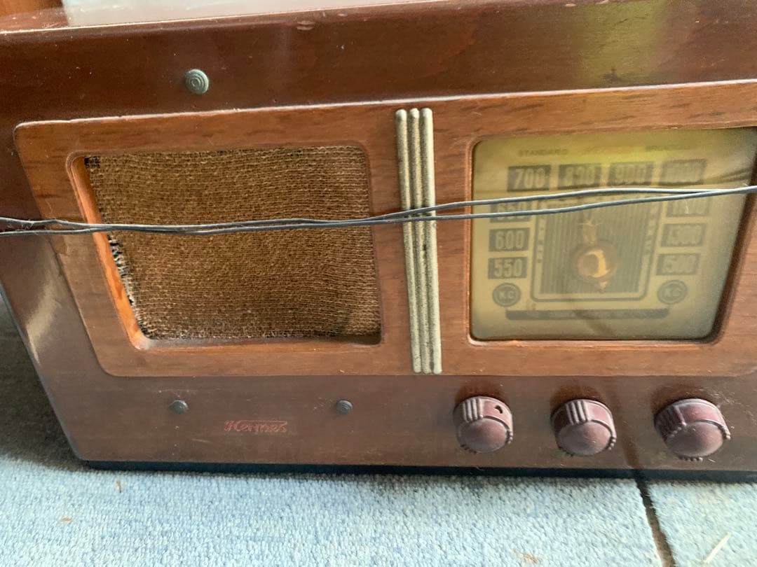 骨董品　真空管ラジオ　大阪無線　昭和アンティーク