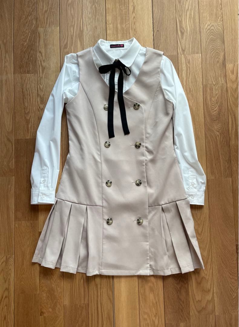 ラブトキ　ボレロ 付ワンピース　卒業式　卒服　ドレスカバー付