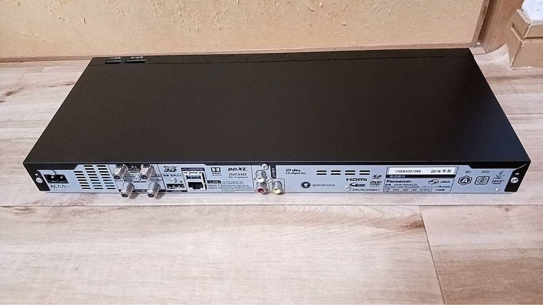 パナソニック　4K ハイレゾ　2番組録画　BDレコーダー　DMR-BRW520