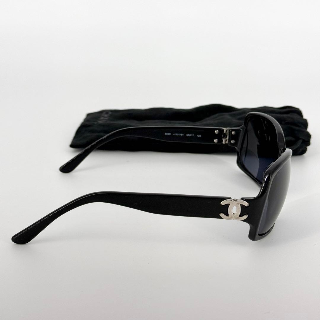 CHANEL サングラス 5030 ココマーク ロゴ ブラック シルバー 黒