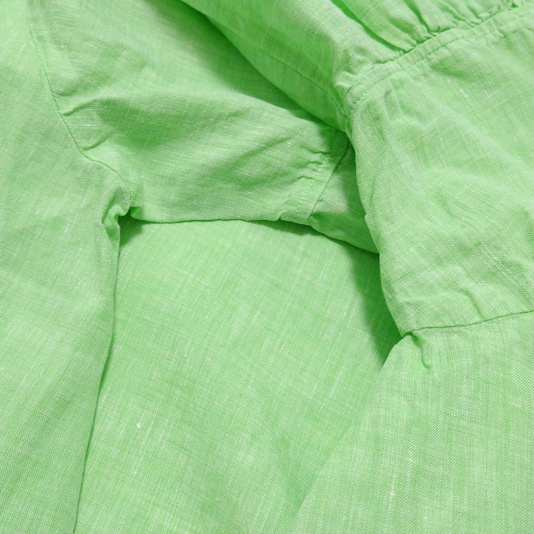 【のーねーむ☆】wafu リネン フリルスリーブ Aライン プルオーバー