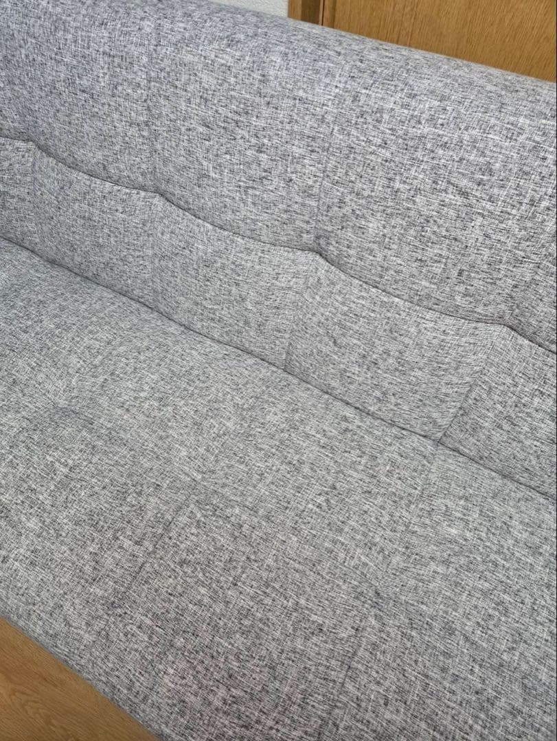 【ニトリ】ソファーベッド　マークスAM　GY　グレー　3人がけ