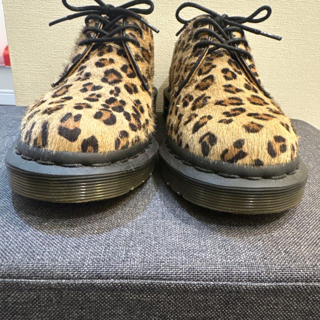 ドクターマーチン　ビームス別注　豹柄レオパード3ホールUK4