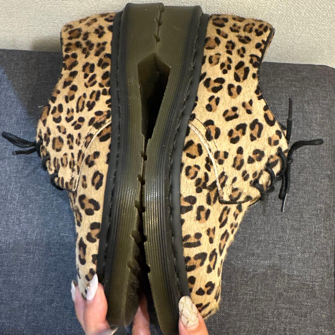 ドクターマーチン　ビームス別注　豹柄レオパード3ホールUK4