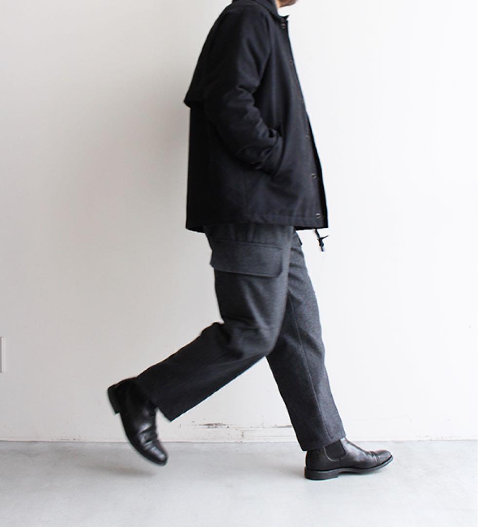 STILL BY HAND ウールメルトン　カーゴパンツ 46 PT0594