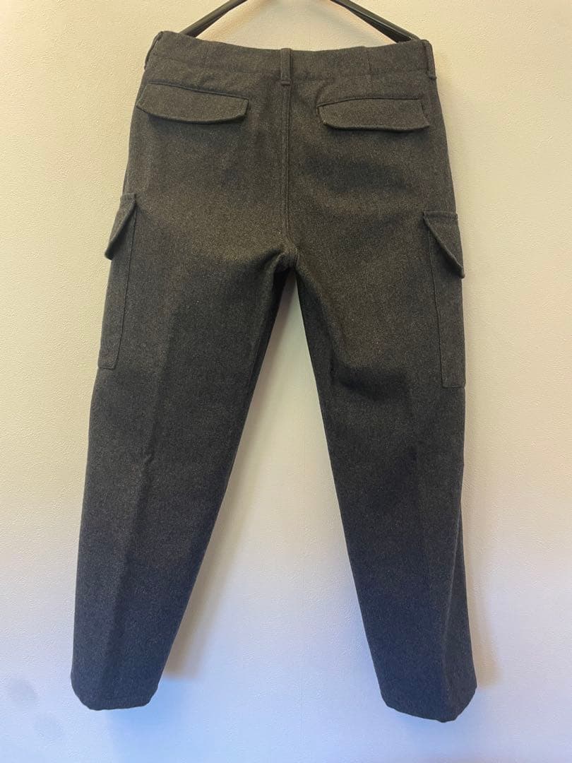 STILL BY HAND ウールメルトン　カーゴパンツ 46 PT0594