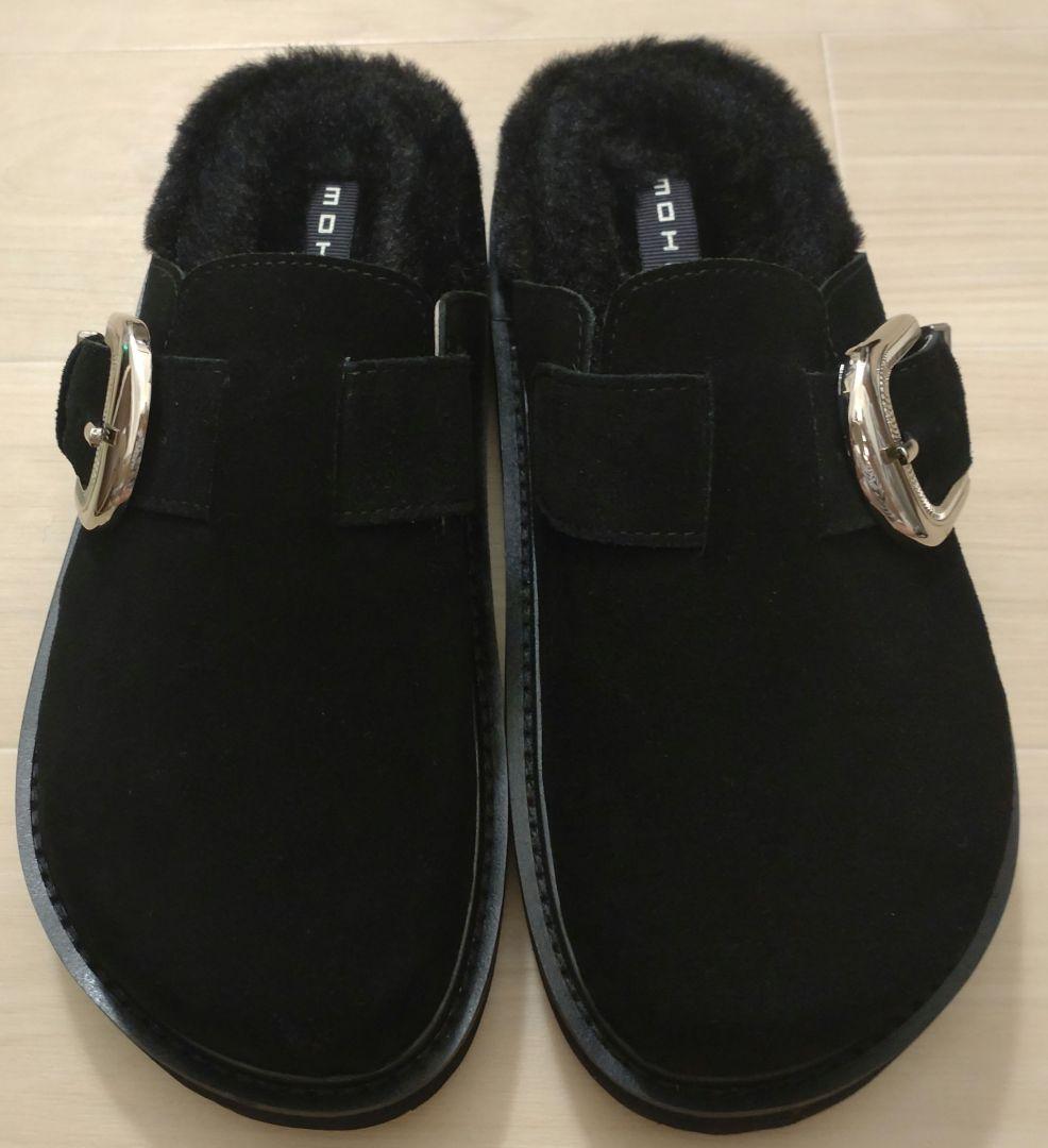 ✨新品未使用タグ付✨✨MOHI✨ スエード ビッグベルトサンダル ブラック 37