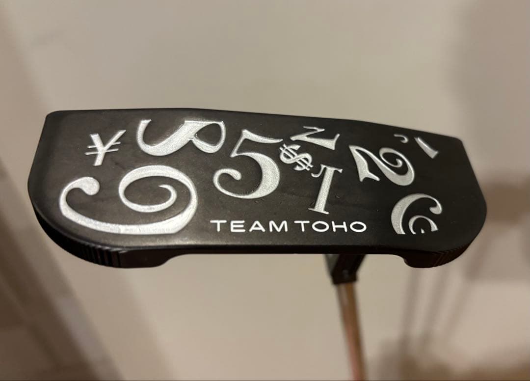 フランク三浦ゴルフ×東邦ゴルフコラボパター（ブラック／シルバー）