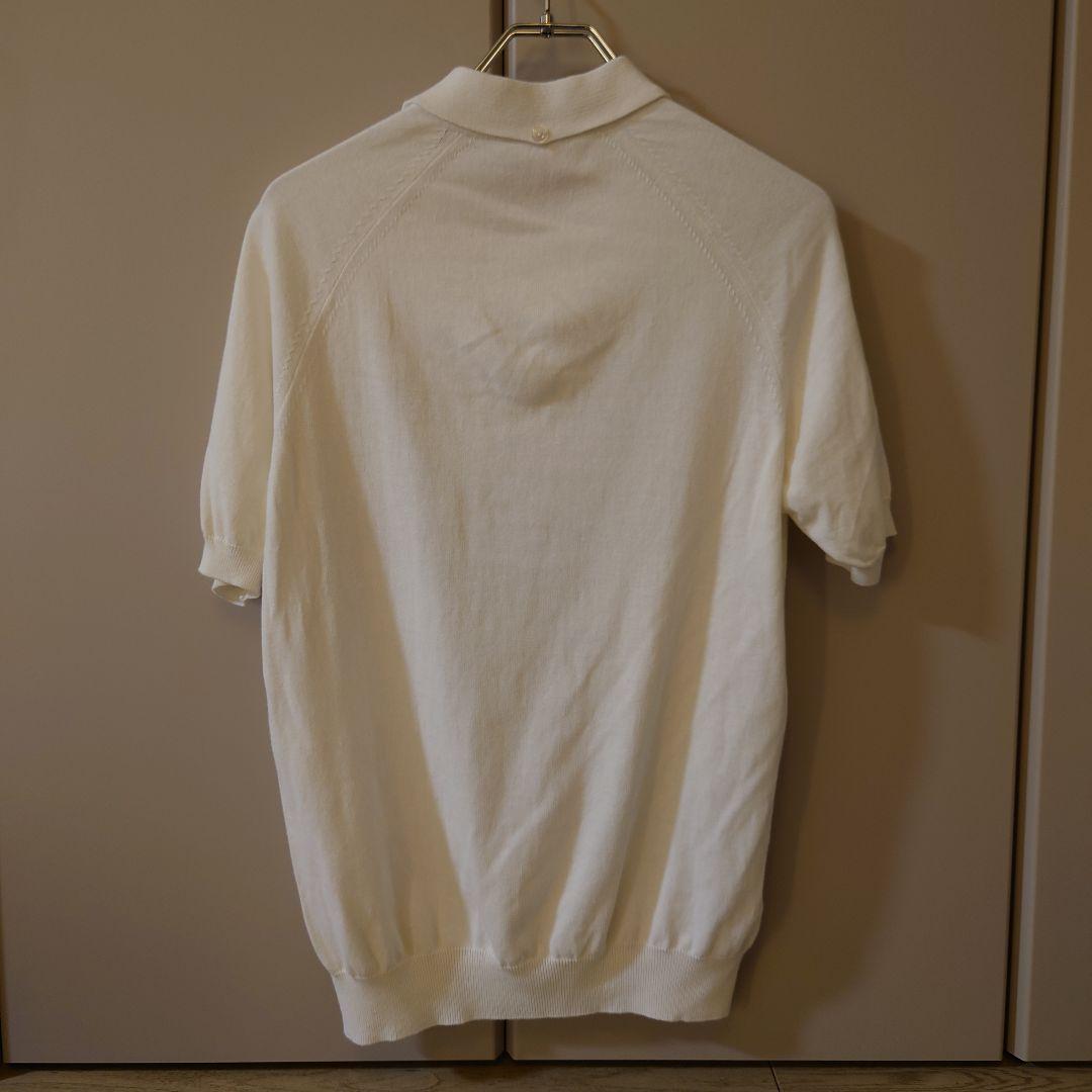 Fred Perry ホワイト ニットポロシャツ S