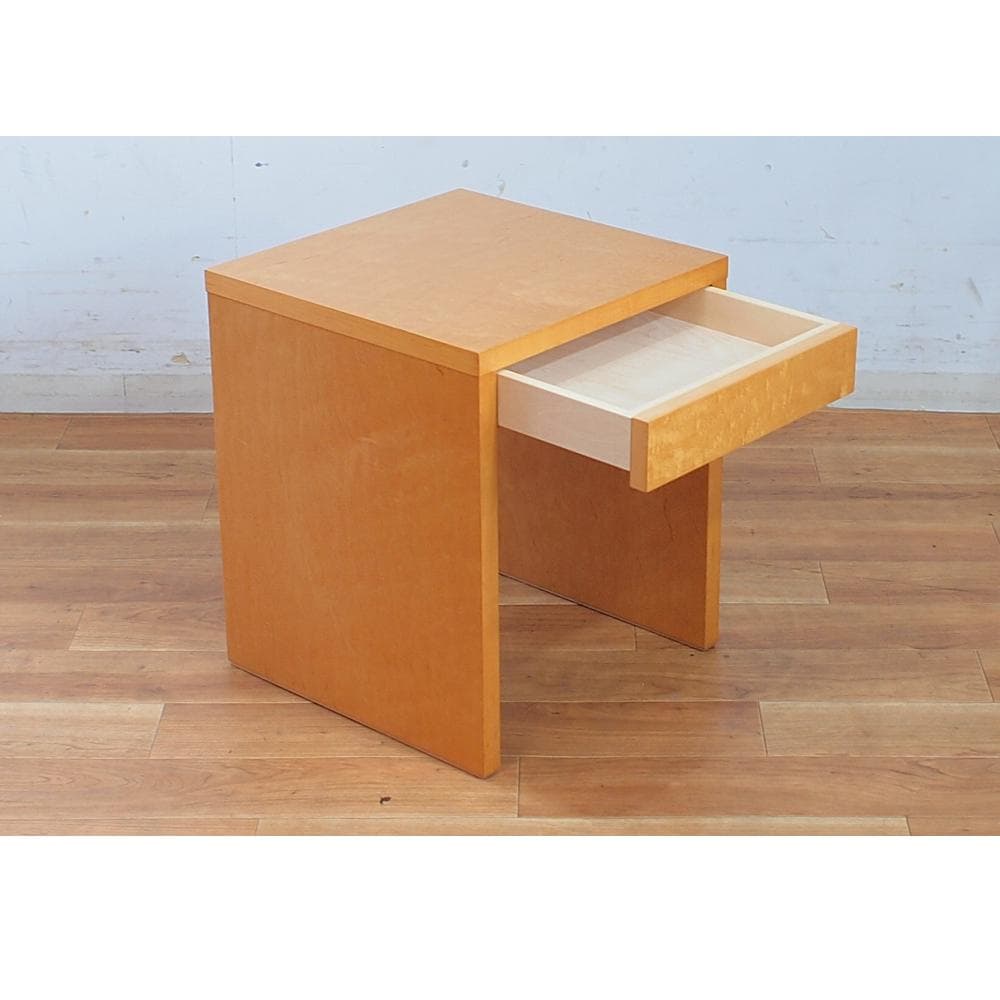 希少 初期IDEE SQUARE/スクエアシリーズ メープル材 ナイトテーブル